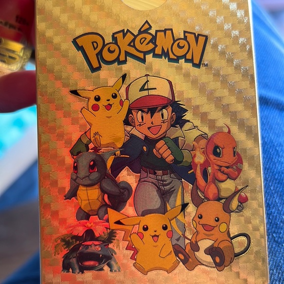 Pokemon Games Gold Plated Pokmon Deck Of 1 Cards Sealed Never